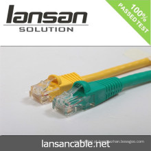 Lansan cat6 BC 4pair cordão de cabo encalhado cabo 26AWG 7 * 0,16 milímetros cabo de cobre encalhado FLUKE teste